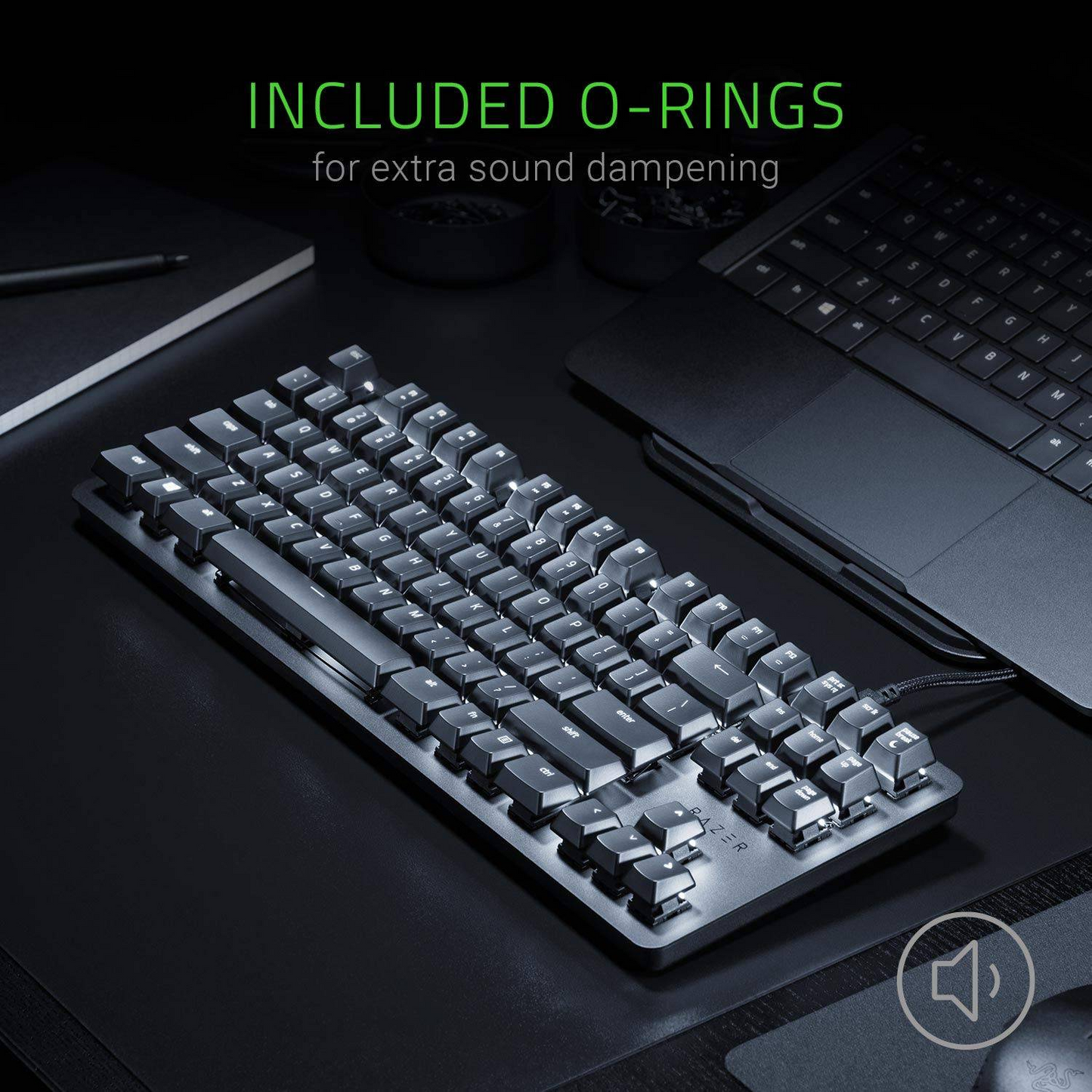 RAZER BlackWidow Lite | Silent Mechanical Switches | Individually Backlit Keys | Compact Form Factor | Programmable Keys | Configurable via Razer Synapse 3 | Wired RGB Gaming Keyboard