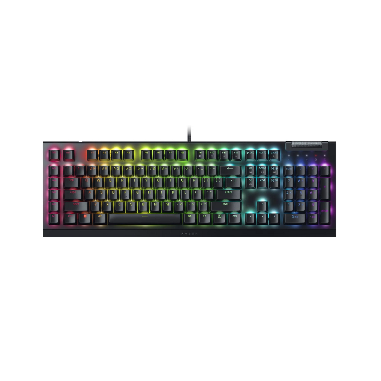 RAZER BlackWidow V4X | Razer Green Mechanical Switches | Per-Key Lighting |  Programmable Keys | Aluminum Alloy Top Case | 4 Media Rolls & 6 Macro Keys | Wired RGB Gaming Keyboard