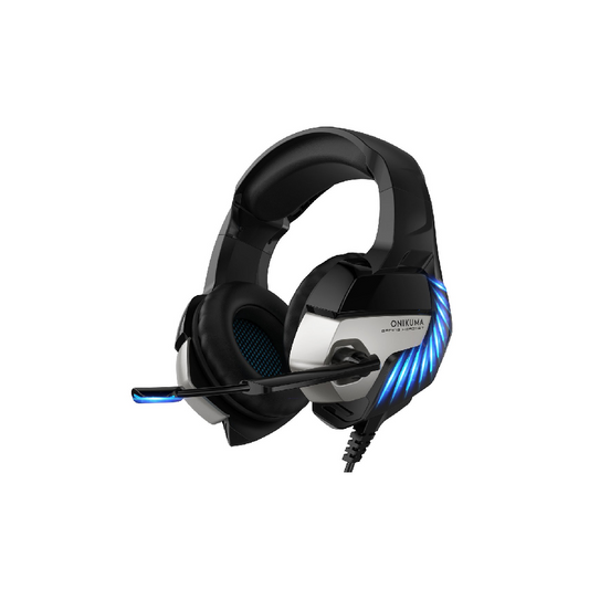 ONIKUMA K5 Pro | 50mm Driver | 7.1 Surround Sound | Noise Cancelling & Adjustable Microphone | Ergonomic | Wired RGB Gaming Headphones & Headsets (Blue)