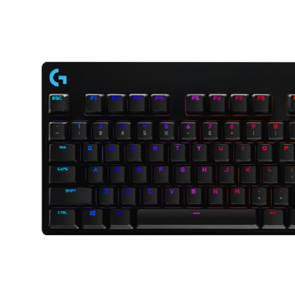 LOGITECH G Pro X | GX Advanced Mechanical Switches | 87 Keys | 3 Angles + Rubber Feet | TKL Design | LightSync RGB | 12 Programmable F-keys | Wired RGB Gaming Keyboard