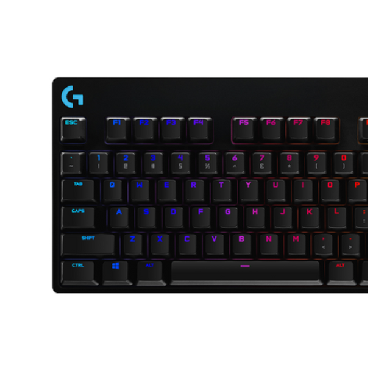 LOGITECH G Pro X | GX Advanced Mechanical Switches | 87 Keys | 3 Angles + Rubber Feet | TKL Design | LightSync RGB | 12 Programmable F-keys | Wired RGB Gaming Keyboard