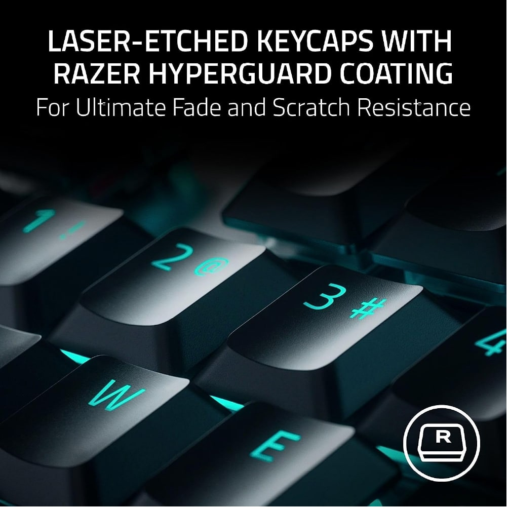 RAZER DeathStalker V2 | Razer Red Optical Switches | Laser-etched Keycaps |  Programmable Keys | Aluminum Alloy Top Case | Ergonomic & Ultra-slim Casing | Wired RGB Gaming Keyboard
