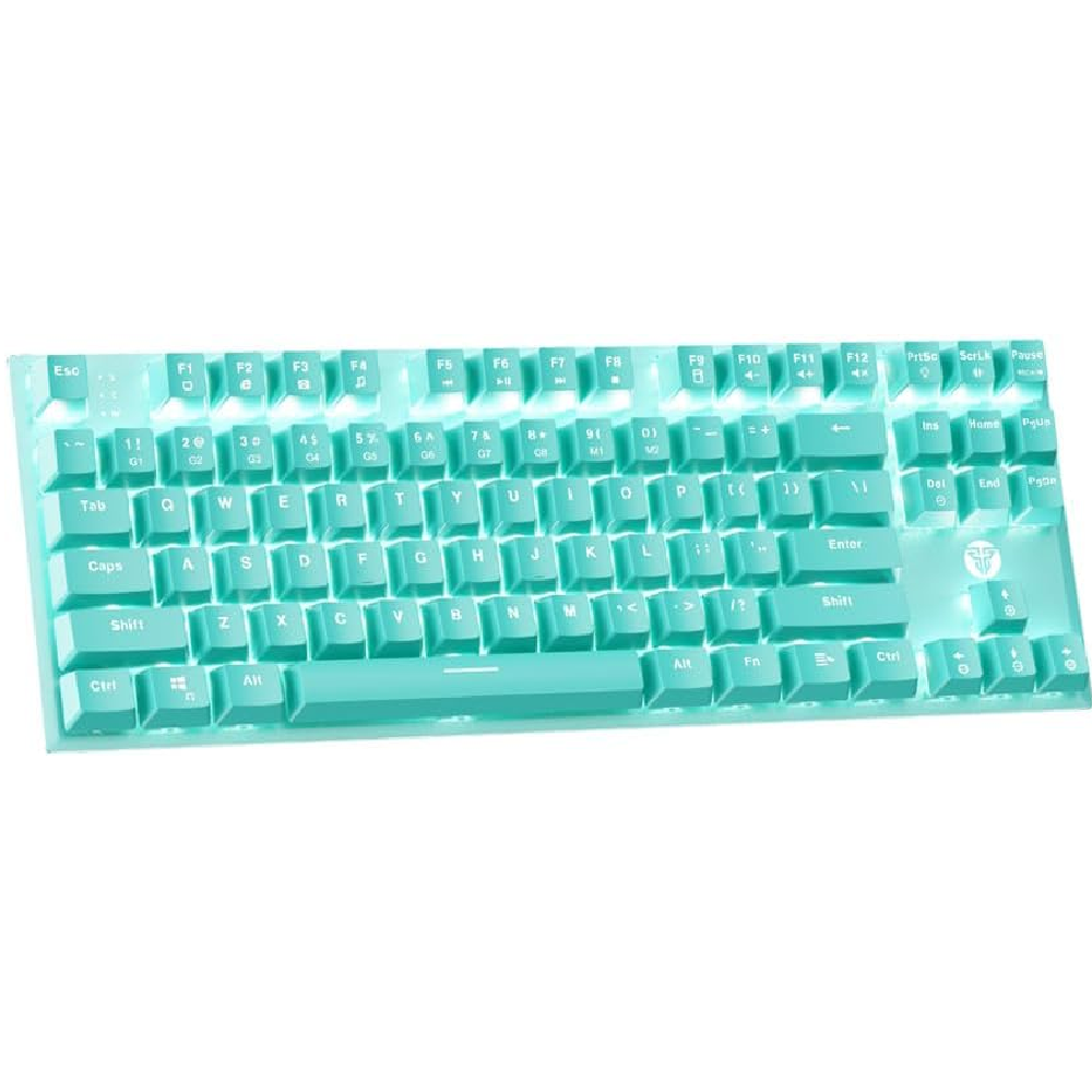 FANTECH MK856 MAXFIT87 | Mechanical Switches | 87 Keys | Full Key Anti-Ghosting | 22 Gradient RGB Modes | Programmable Macro Wired RGB Gaming Keyboard (Mint Edition)