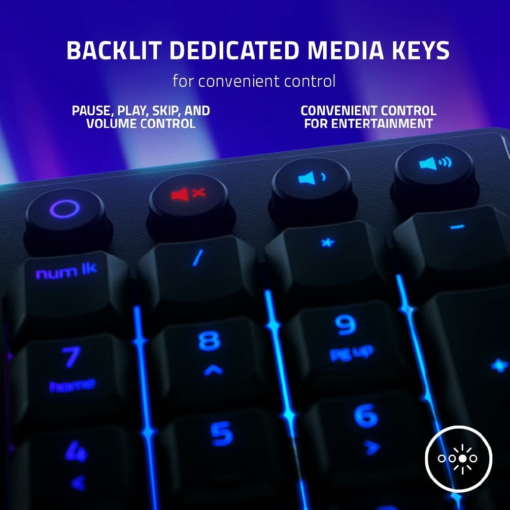 RAZER Ornata V3 X | Razer Silent Membrane Switches | UV-coated Keycaps | Ergonomic & Low Profile | Programmable Keys | Wired RGB Gaming Keyboard