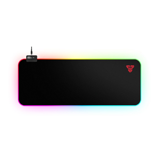 FANTECH MPR800S Firefly | 4 Mode RGB Spectrum Lighting | Soft Cloth | Anti-slip Rubber Base | RGB Gaming Mousepad (Black / 800mm x 300mm x 4mm)