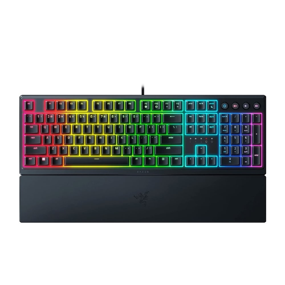 RAZER Ornata V3 | Razer Mecha Membrane Switches | UV-coated Keycaps | Ergonomic & Low Profile | Programmable Keys | Wired RGB Gaming Keyboard