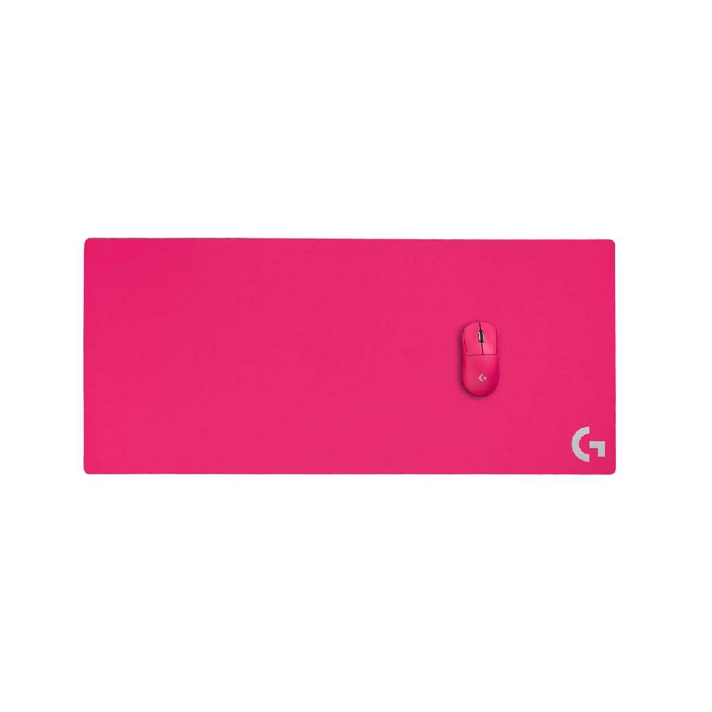 LOGITECH G840 XL | Anti-slip Rubber Base | Cloth Surface | Durable | Multi-Layer | Gaming Mousepad (Pink / 900mm x 400m x 3mm)