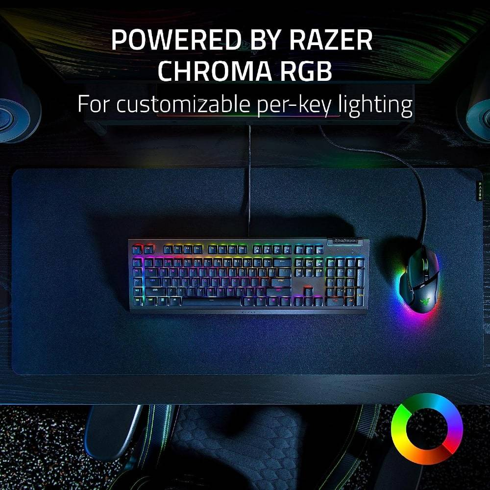 RAZER BlackWidow V4X | Razer Green Mechanical Switches | Per-Key Lighting |  Programmable Keys | Aluminum Alloy Top Case | 4 Media Rolls & 6 Macro Keys | Wired RGB Gaming Keyboard