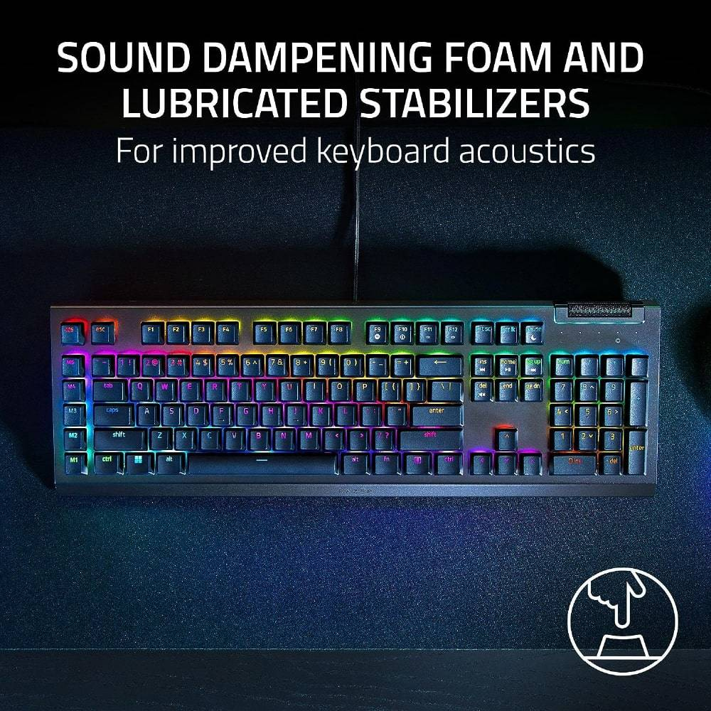RAZER BlackWidow V4X | Razer Green Mechanical Switches | Per-Key Lighting |  Programmable Keys | Aluminum Alloy Top Case | 4 Media Rolls & 6 Macro Keys | Wired RGB Gaming Keyboard