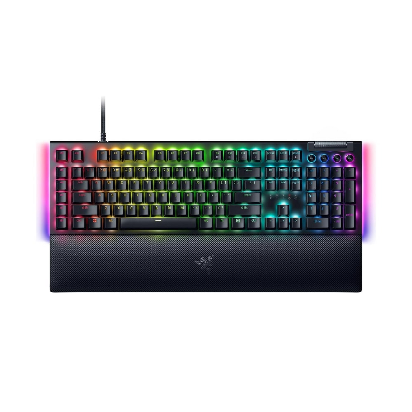 RAZER BlackWidow V4 | Razer Yellow Mechanical Switches | 2-side Underglow and Per-Key Lighting |  Programmable Keys | Aluminum Alloy Top Case | 4 Media Rolls & 6 Macro Keys | Wired RGB Gaming Keyboard