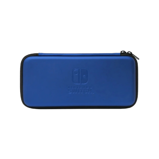 HORI Nintendo Switch Slim Hard Pouch | PU Synthetic Leather | EVA material | Official Licensed Pouch For Nintendo Switch (Blue)