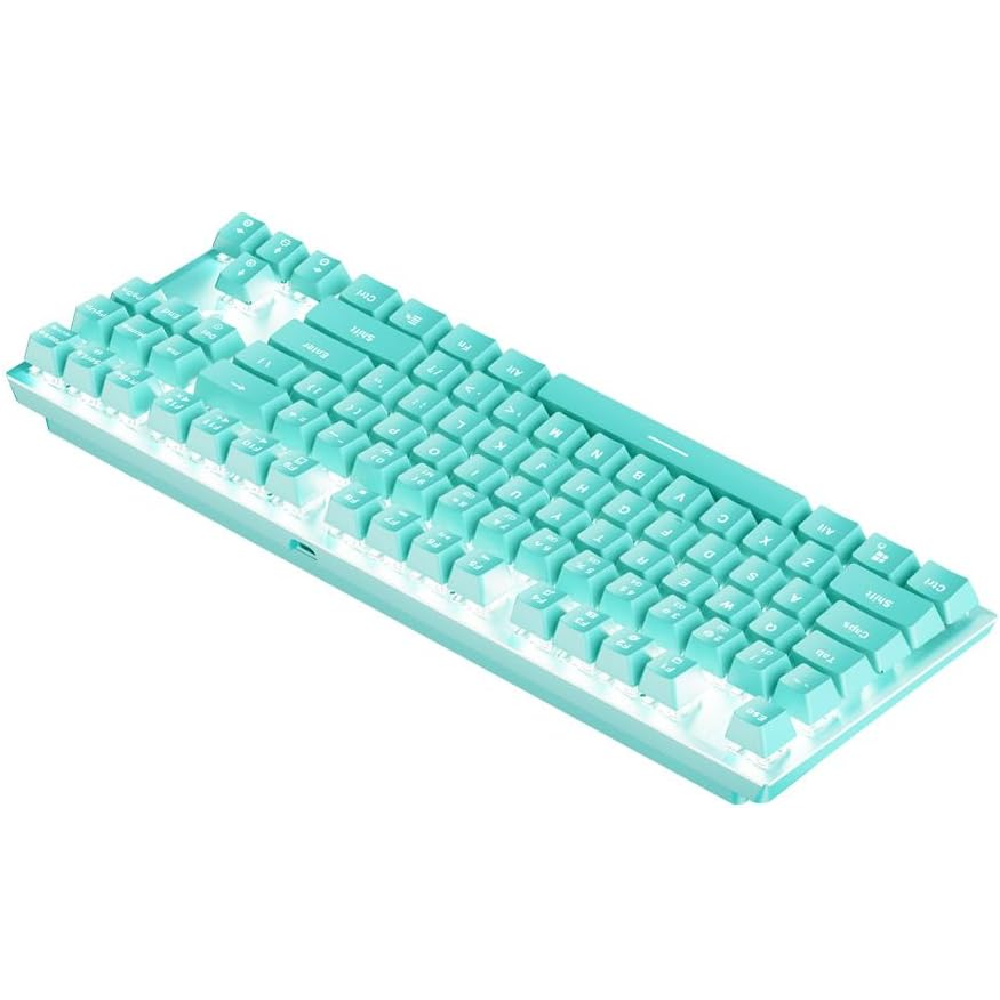 FANTECH MK856 MAXFIT87 | Mechanical Switches | 87 Keys | Full Key Anti-Ghosting | 22 Gradient RGB Modes | Programmable Macro Wired RGB Gaming Keyboard (Mint Edition)