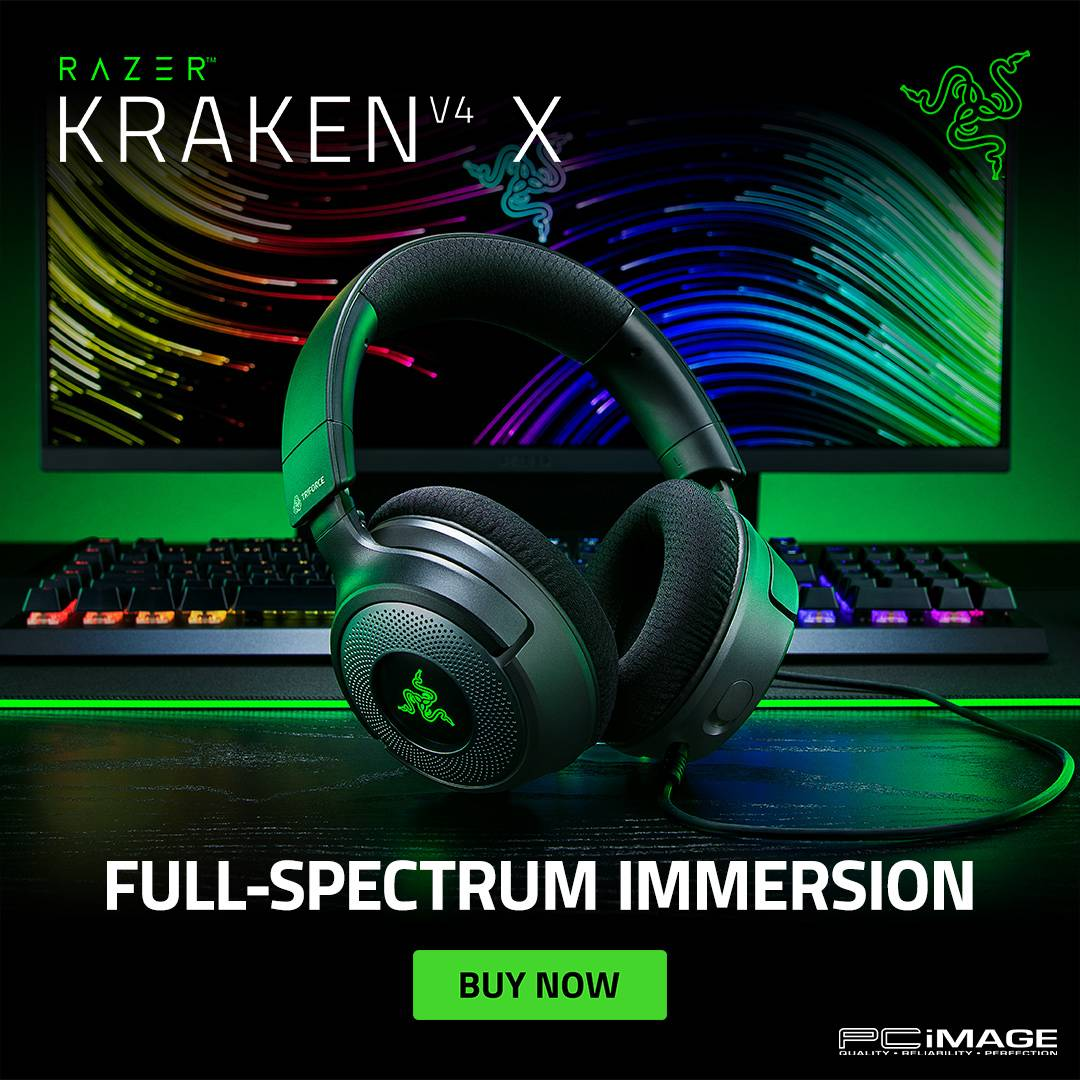RAZER Kraken V4 X | Razer Triforce 40mm Drivers | Retractable Razer Hyperclear Cardioid Mic | 7.1 Surround Sound | Convertible Type-A & Type-C  | Razer Chroma RGB | Wired RGB Gaming Headphones & Headsets (Black)