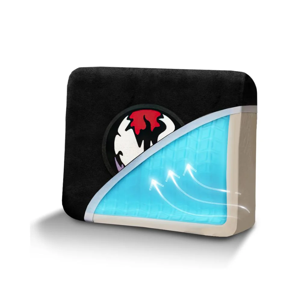 TTRacing XL Size Memory Foam Lumbar Pillow with Cooltec Gel (Carnage Edition)
