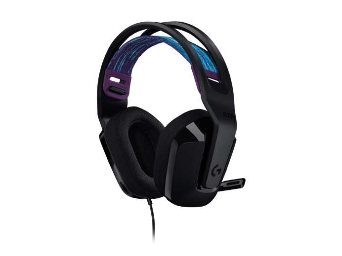 LOGITECH G335 | 40mm Neodymium Drivers | ANC | Foldable | Detachable Boom Microphone | 7.1 Surround Sound | Wired Gaming Headphones & Headsets (Black)