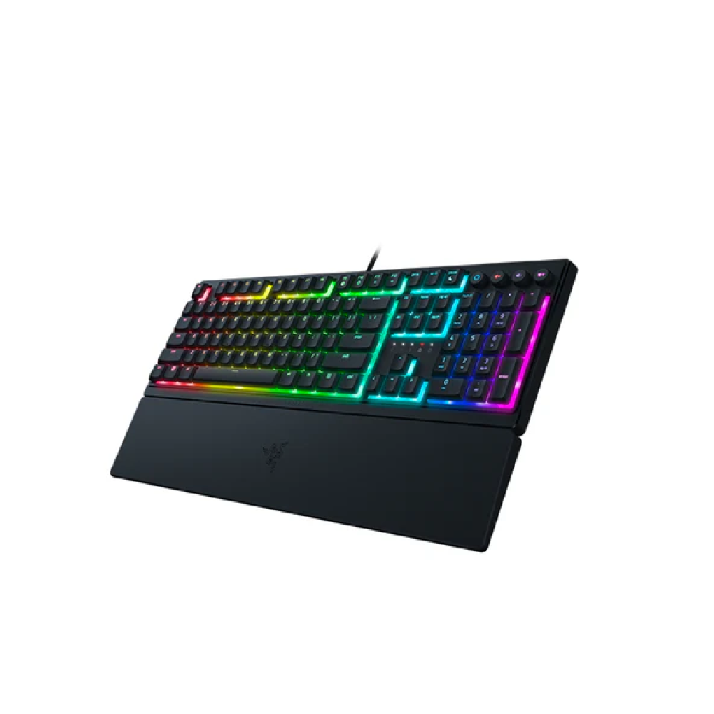 RAZER Ornata V3 | Razer Mecha Membrane Switches | UV-coated Keycaps | Ergonomic & Low Profile | Programmable Keys | Wired RGB Gaming Keyboard