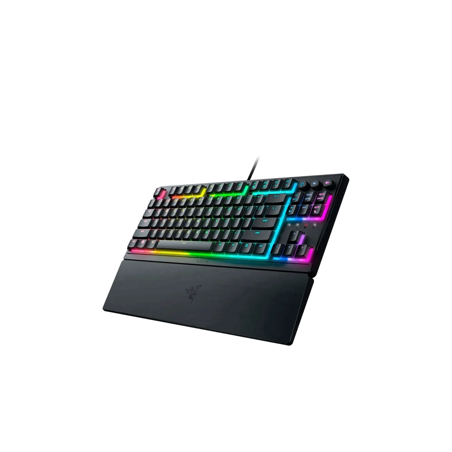 RAZER Ornata V3 | Razer Mecha Membrane Switches | UV-coated Keycaps | TKL | Ergonomic & Low Profile | Programmable Keys | Wired RGB Gaming Keyboard