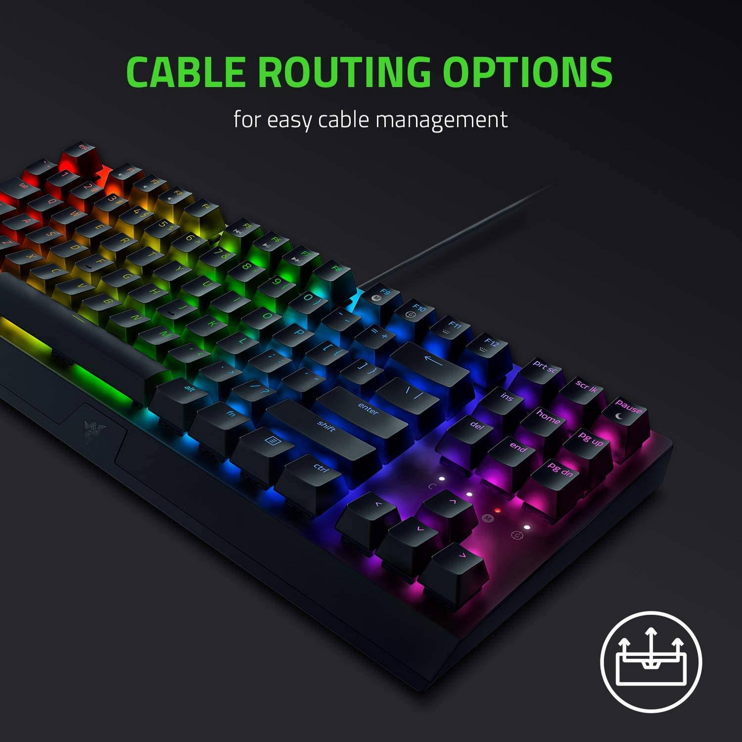 RAZER BlackWidow V3 | Razer Green Mechanical Switches | TKL | Programmable Keys | Aluminum Construction | Wired RGB Gaming Keyboard