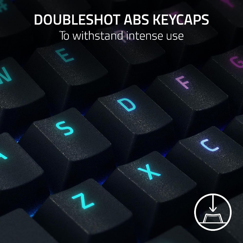 RAZER BlackWidow V4 | Razer Yellow Mechanical Switches | 2-side Underglow and Per-Key Lighting |  Programmable Keys | Aluminum Alloy Top Case | 4 Media Rolls & 6 Macro Keys | Wired RGB Gaming Keyboard