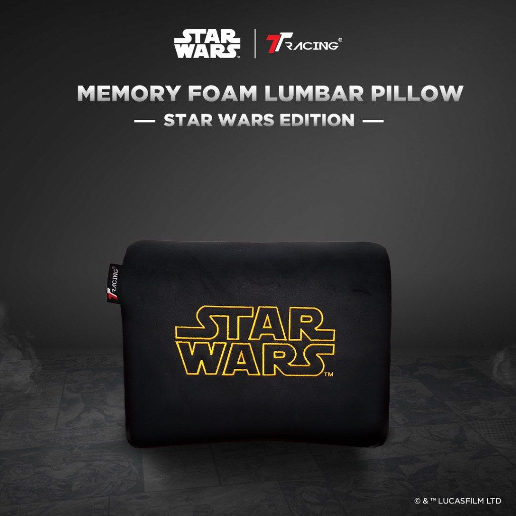 TTRacing L Size Memory Foam Lumbar Pillow with Cooltec Gel (Star Wars Edition)