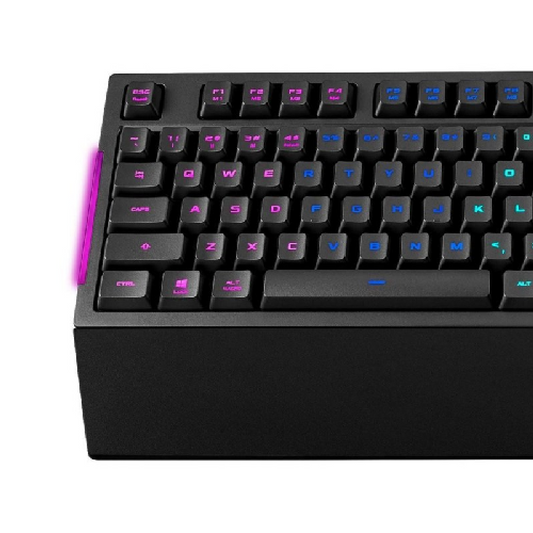 ASUS TUF Gaming K1 | Tactile TUF Gaming Switches | Dynamic RGB and Side-mounted Light Bar | Dedicated Volume Knob | Detachable Ergonomic Wrist Rest | Programmable Keys | Wired RGB Gaming Keyboard