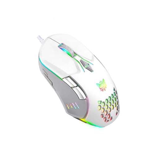 ONIKUMA CW902 | 6 DPI Levels | 7 Programmable Buttons | Lightweight & Ergonomic | Wired RGB Gaming Mouse (White)