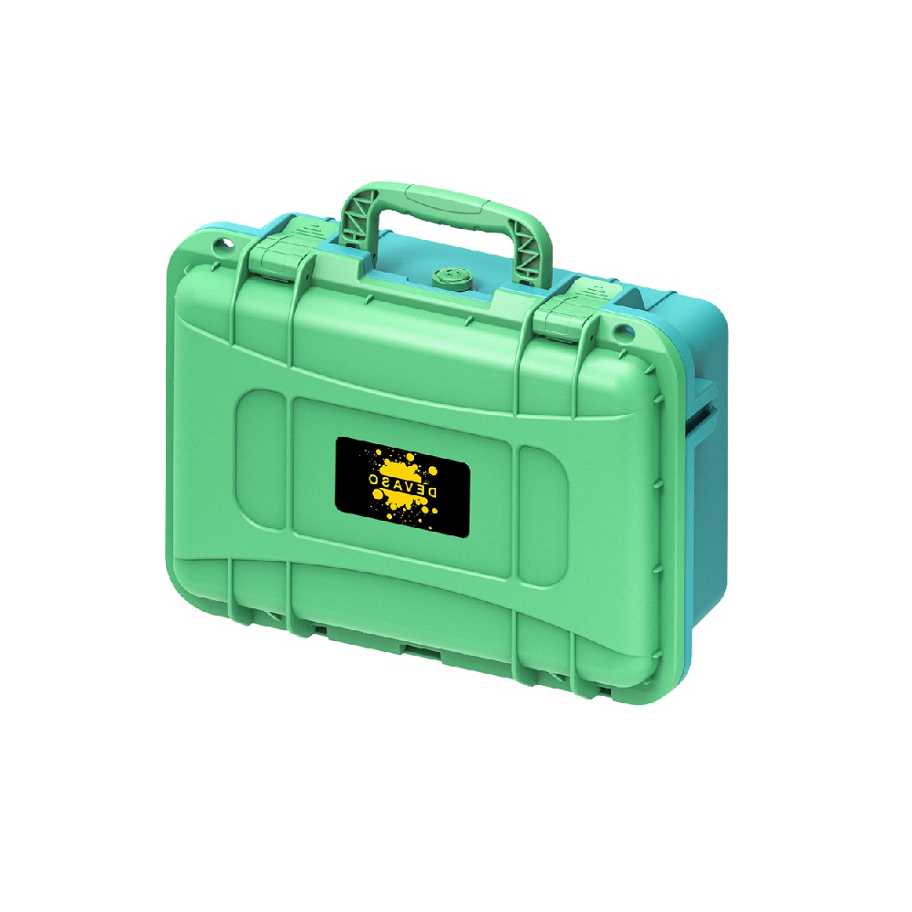 DEVASO Professional Deluxe Waterproof Travel Case For Nintendo Switch V1 / V2 / OLED (Blue & Green)