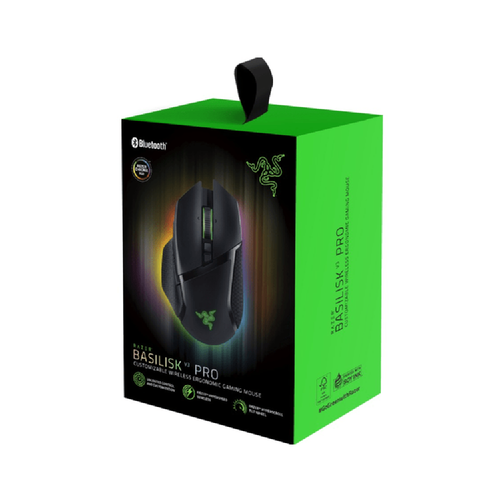 RAZER Basilisk V3 35K Pro | 11 Programmable Buttons | Focus Pro 35K Optical Sensor Gen 2 + 35K DPI | Razer Optical Switches Gen 3 with 90 Million Clicks | Razer HyperSpeed Wireless + Bluetooth | Long Battery Life | Wireless RGB Gaming Mouse (Black)