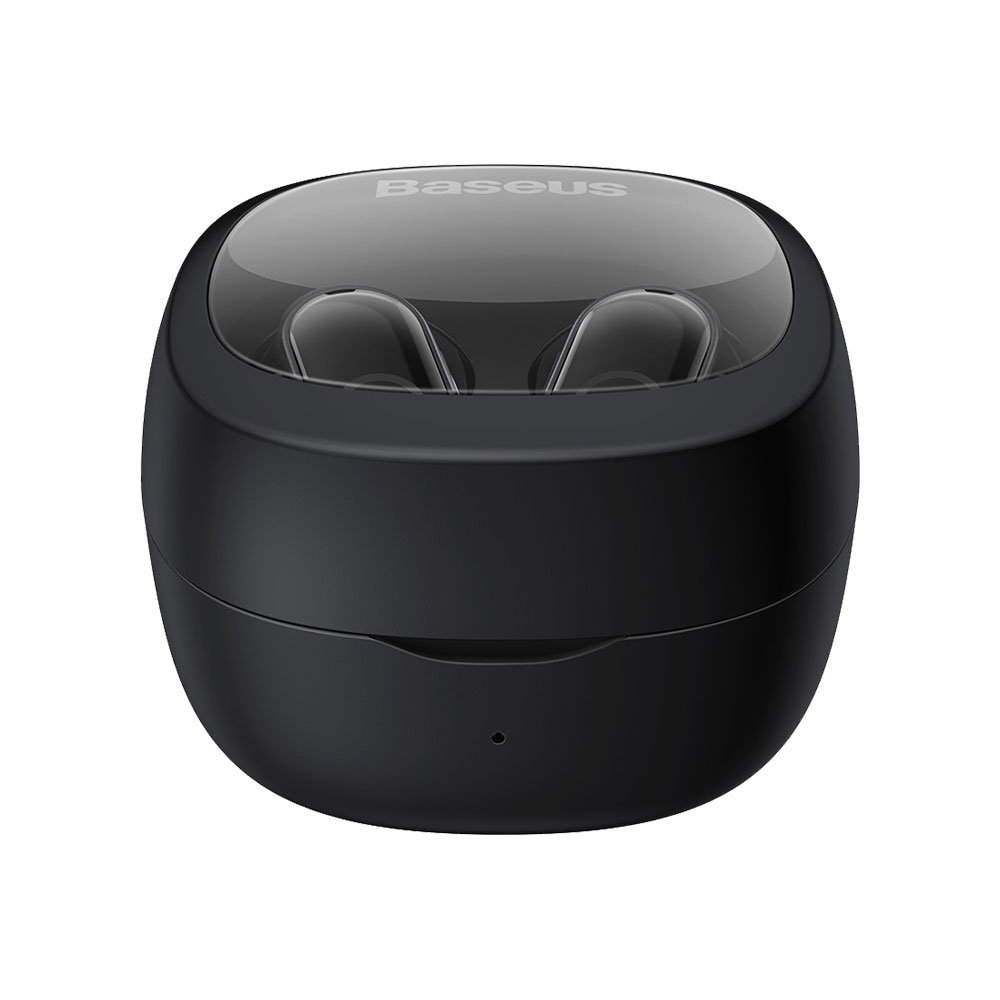 BASEUS Bowie WM02 | TWS | 25 Hours Total Playback | Dual Channel Low Latency Mode | Wireless Bluetooth Earbuds (Black)