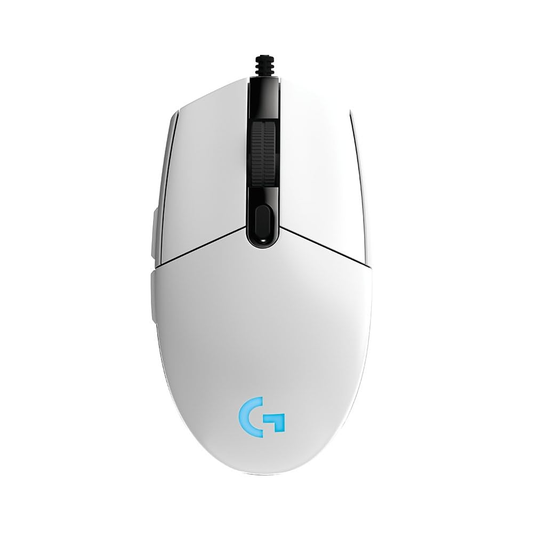 LOGITECH G102 Prodigy | 200 - 8000 DPI | 10 Million Clicks | 6 Programmable Buttons | Lightsync RGB Color Wave |  Wired RGB Gaming Mouse (White)