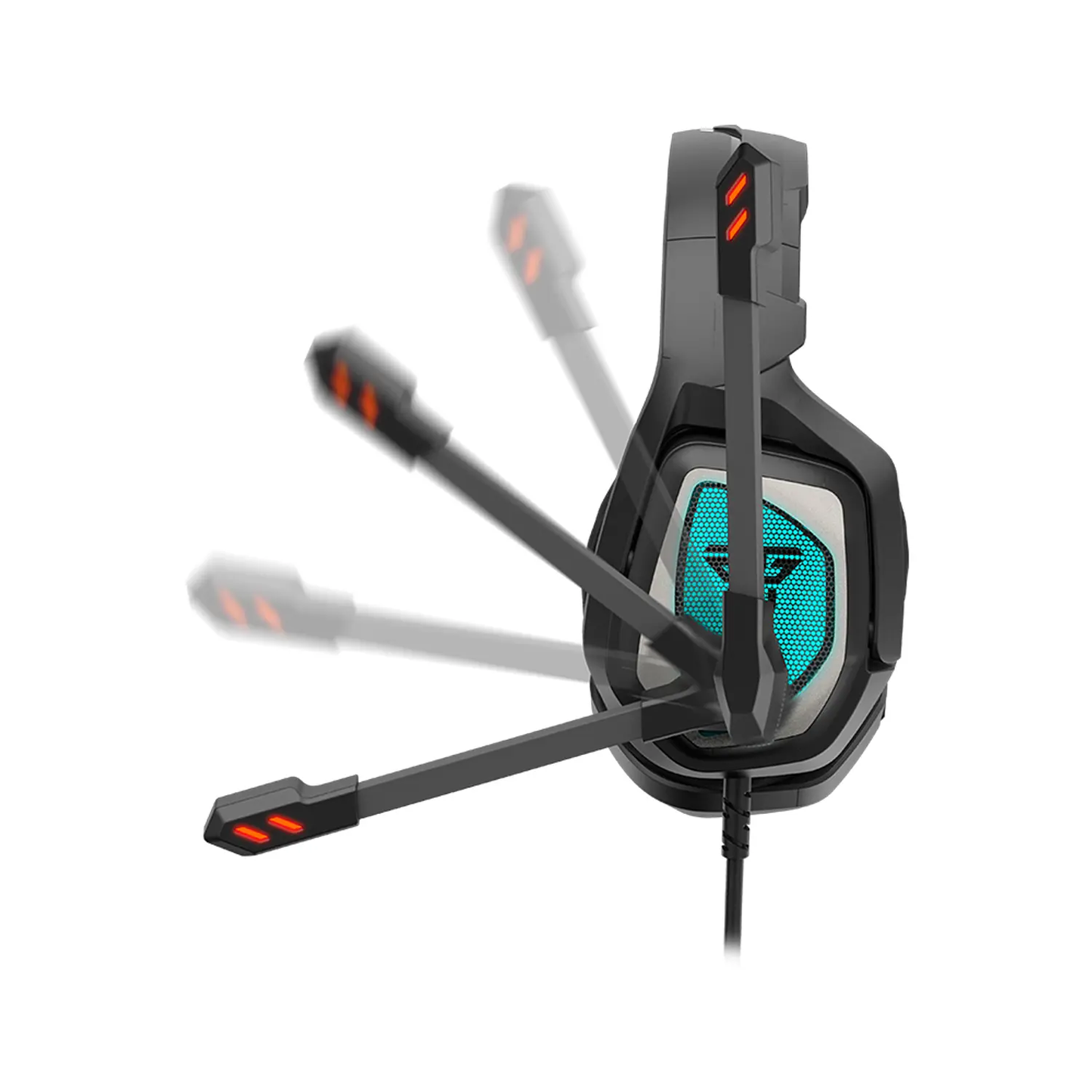 FANTECH Jade MH84 | 50mm Drivers | Noise-Cancelling Microphone | Audio Control Unit | Wired RGB Gaming Headphones & Headsets