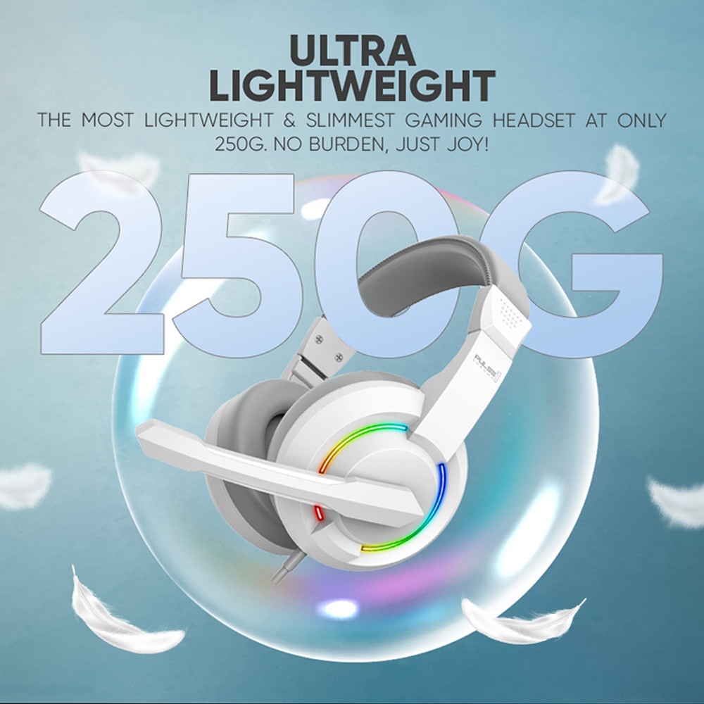 ARMAGGEDDON Pulse 1 Chroma | 40mm Large Drivers | Multi-Color LED | 2.1 Stereo Sound | USB-&-3.5mm-Jack-Connection RGB Gaming Headphones & Headsets (Black)