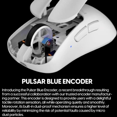 PULSAR XLite V3 | Maximum 26000 DPI | ~100 Hours Playtime | Flagship Sensor | Ultra-light | Ergonomic | Wireless Gaming Mouse (White)