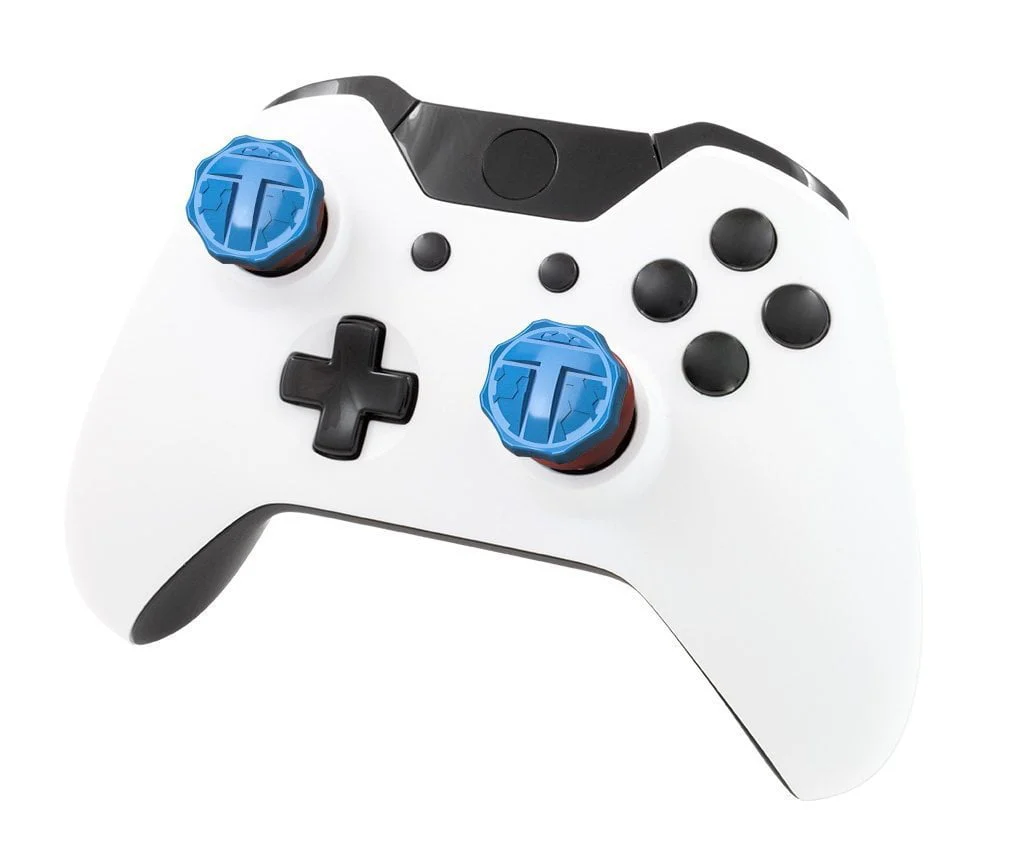 KONTROLFREEK Performance Thumbstick For PlayStation 4 DualShock 4 Controller / PlayStation 5 DualSense Controller / Xbox One Controller (FPS Freek TMarTn Signature BLUE Edition)