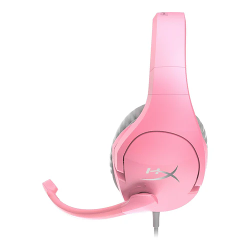 HYPERX Cloud Stinger | 50mm Drivers | Swivel-to-mute Noise-Cancelling Microphone | Signature Memory Foam | Wired Gaming Headphones & Headsets (Pink)