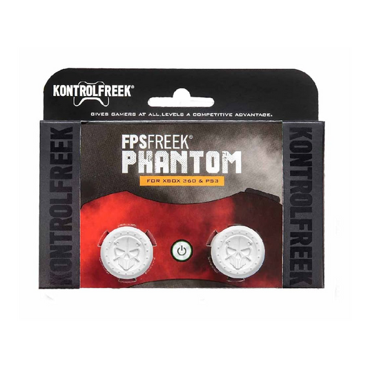 KONTROLFREEK Performance Thumbstick For PlayStation 4 DualShock 4 Controller / PlayStation 5 DualSense Controller / Xbox One Controller (FPS Freek Phantom WHITE Edition)