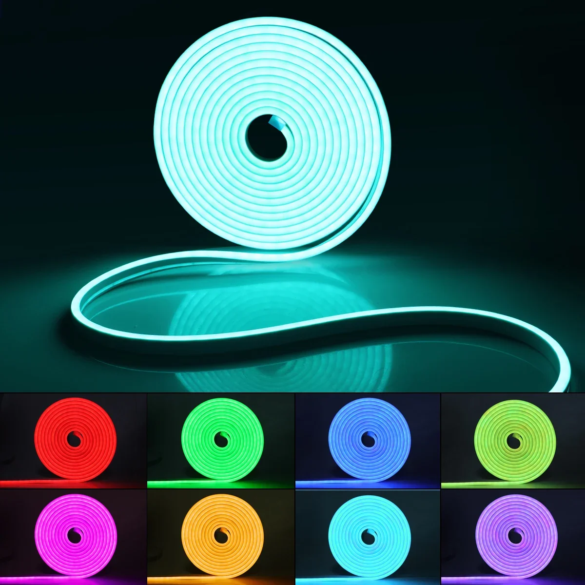 RGB Strip LED Mood Lights | Mobile App Control | Music Sync Feature | Color Spectrum Options | Gaming Lighting (5M)