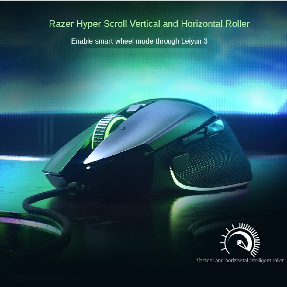 RAZER Basilisk V3 | 11 Programmable Buttons | Razer Focus + 26K DPI Sensor | Razer Optical Switches Gen 2 with 70 Million Clicks | 11 Razer Chroma Lighting Zones | Wired RGB Gaming Mouse