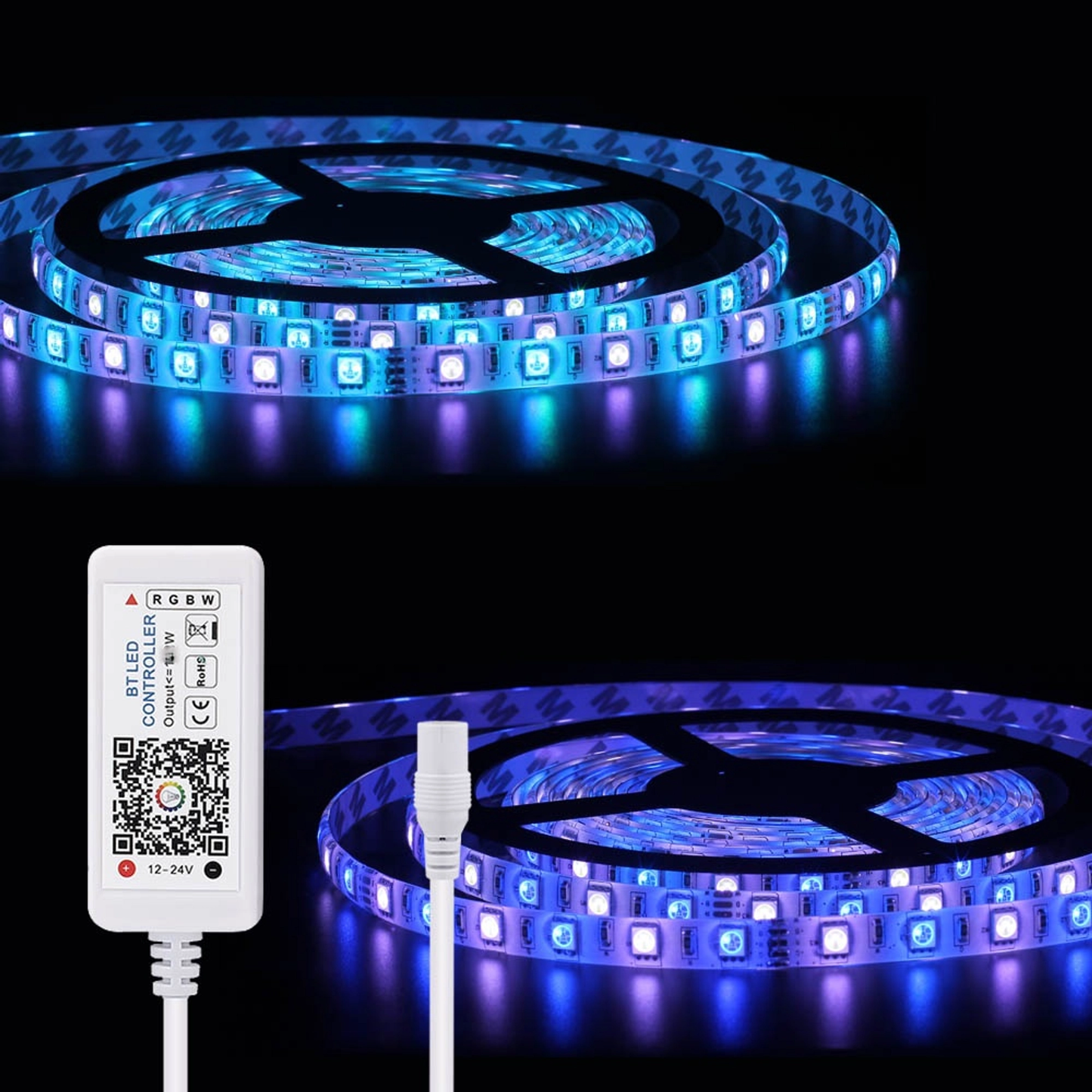 RGB Strip LED Mood Lights | Mobile App Control | Music Sync Feature | Color Spectrum Options | Gaming Lighting (5M)