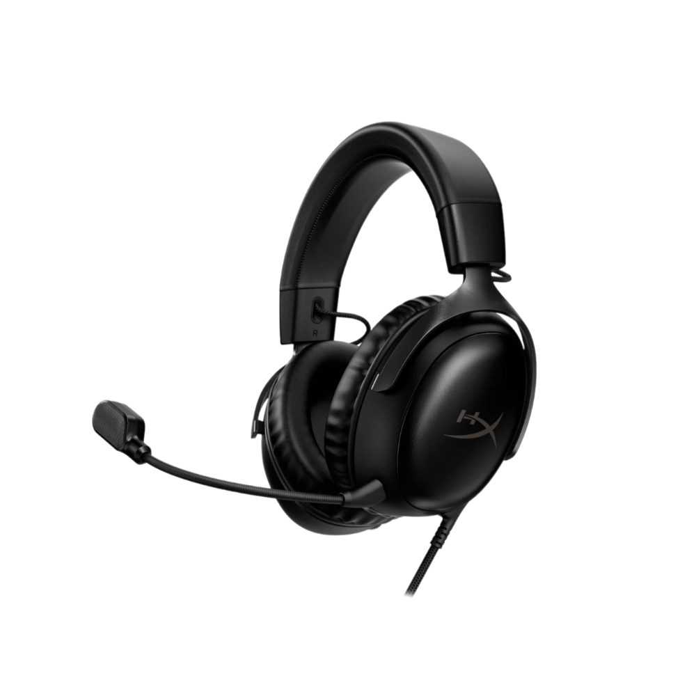 HYPERX Cloud III | 53mm Angled Drivers | HyperX Signature Memory Foam | Ultra Clear Noise Cancelling Detachable Microphone | Wired Gaming Headphones & Headsets (Black)