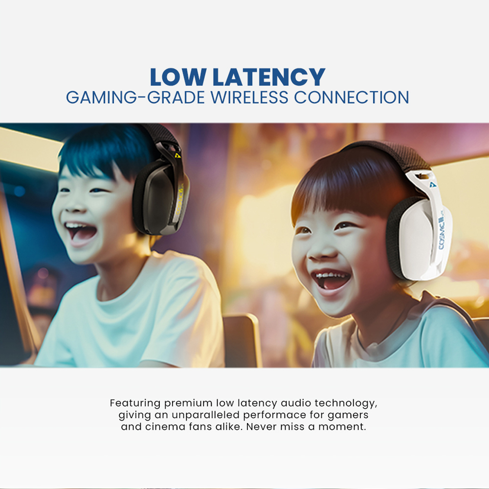 ARMAGGEDDON Cosmic III Lite | 40mm Large Speaker Driver | 20 Hours Playtime | Detachable Microphone | Tri-Connectivity Gaming Headphones & Headsets (Black)