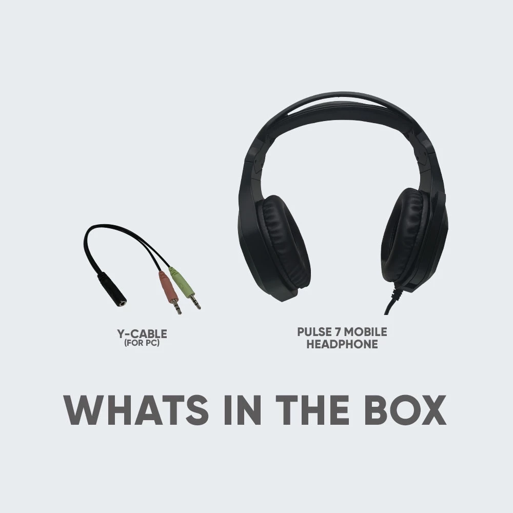 ARMAGGEDDON Pulse 7 Mobile | 50mm Large Drivers | Multi-Color LED | Foldable Microphone | USB-&-3.5mm-Jack-Connection RGB Gaming Headphones & Headsets (Scarlet Soviet)
