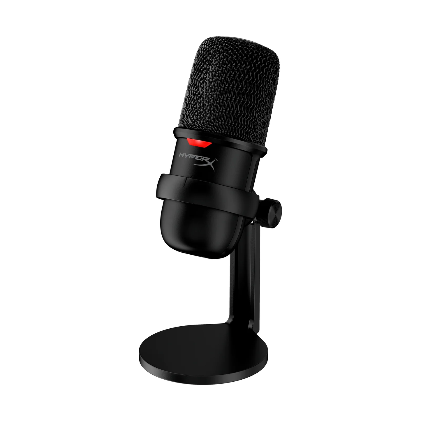 HYPERX SoloCast | Cardioid Polar Patterns | Tap-to-mute Sensor | Flexible Adjustable Stand | Wired Gaming Microphone (Black)