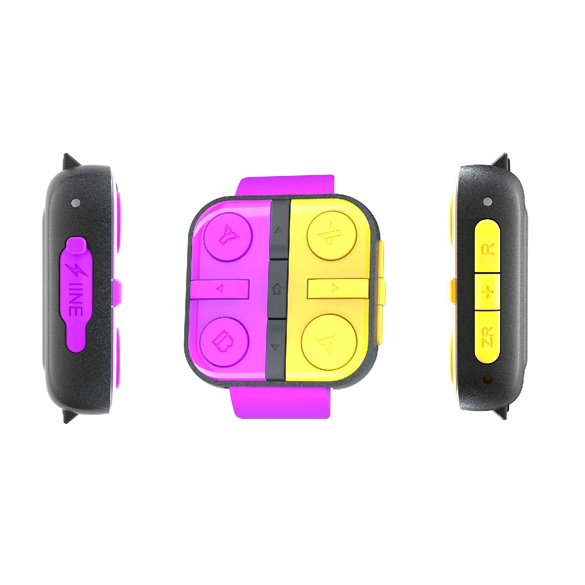 IINE L402 Watch-Shaped Wireless Controller For Nintendo Switch V1 / V2 / OLED Just Dance Game (Purple & Orange)