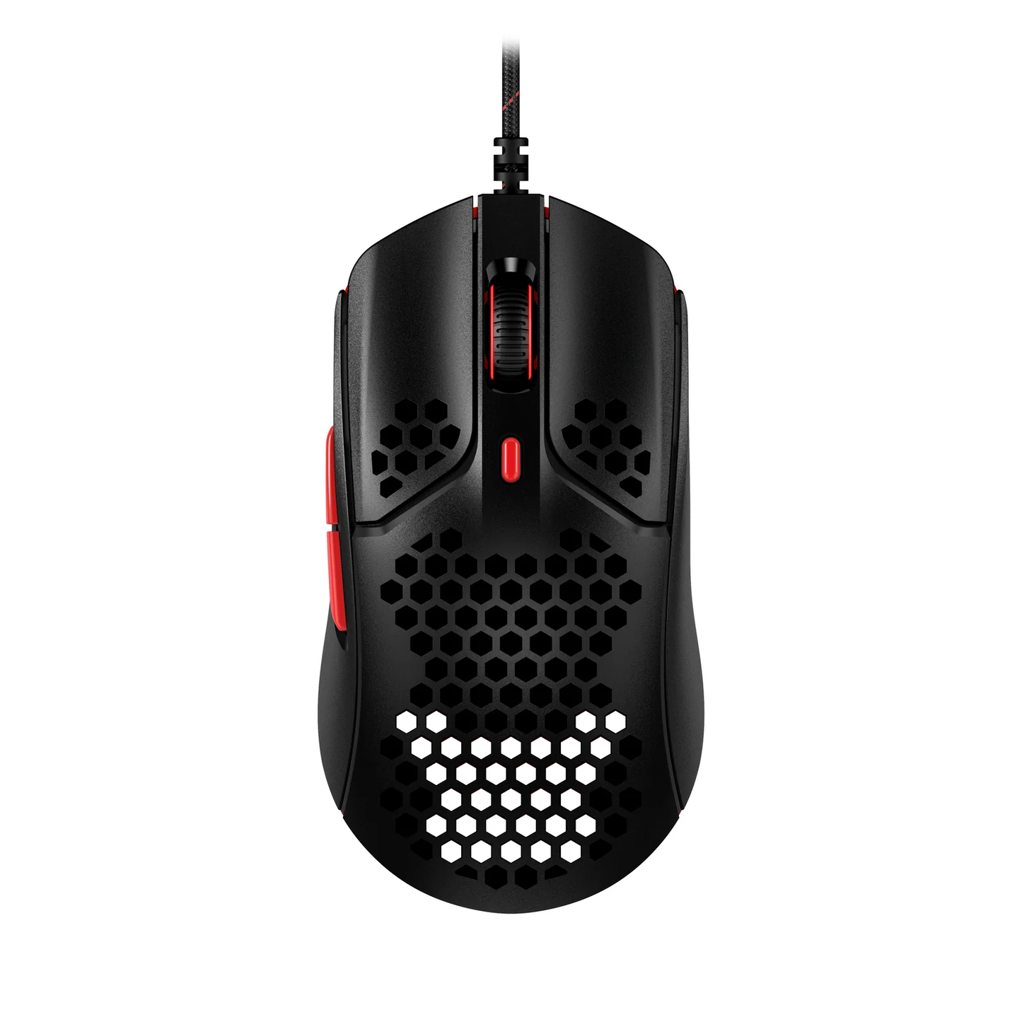 HYPERX Pulsefire Haste | Hex-shell Design | Ultra-Lightweight | 60 Million Clicks | Wired RGB Gaming Mouse (Black Red)