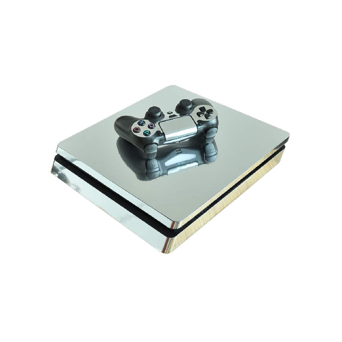 SLICKWRAPS PlayStation 4 Slim Sticker Skin (Mirror Chrome Silver)