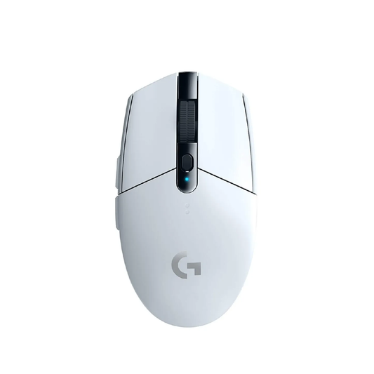 LOGITECH G304 Lightspeed | Maximum 12000 DPI | 250 Hours Playtime | Mechanical Button | 6 Programmable Buttons | HERO Optical Sensor | Wireless Gaming Mouse (White)
