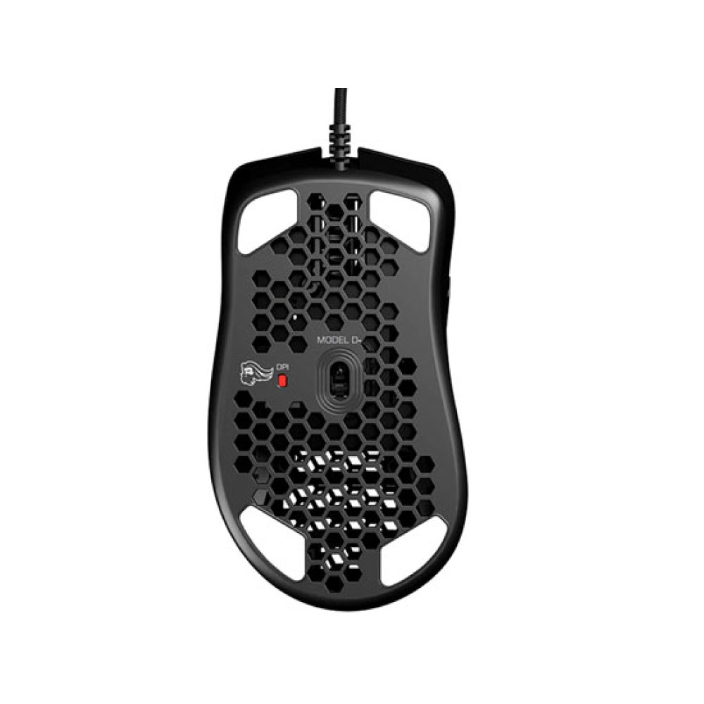 GLORIOUS Model D- | Honeycomb Shell | 20 Million Clicks | Lightweight & Ergonomic | 6 Programmable Buttons | Wired RGB Gaming Mouse (Glossy Black)
