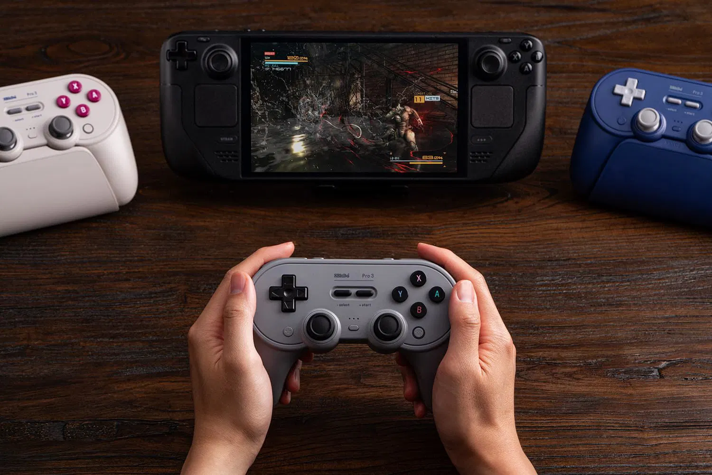 8BITDO Pro 3 Wireless Bluetooth Gamepad For Nintendo Switch 1 / Nintendo Switch 2 / PC / Android / iOS (Grey)