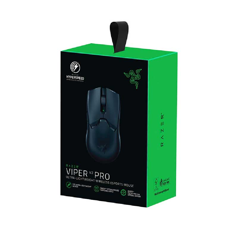 RAZER Viper V2 Pro | 5 Programmable Buttons | Focus Pro 30K Optical Sensor + 18K DPI | Razer Optical Switches Gen 3 + 90 Million Clicks | Razer HyperSpeed Wireless | Ultra Light-weight | Wired & Wireless Esports Gaming Mouse (Black)